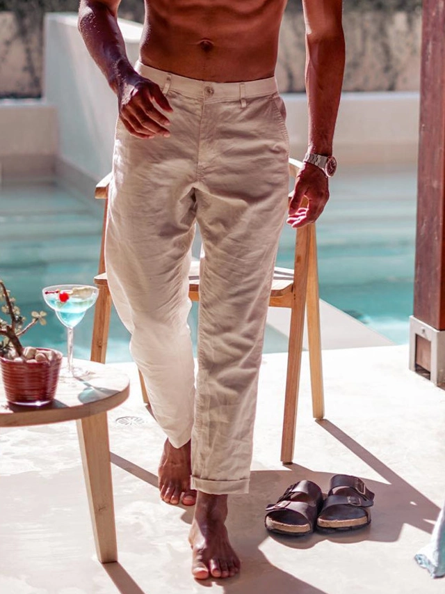 Leinenhose Herren Strand