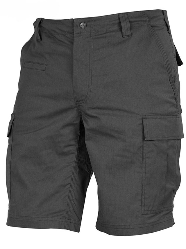  Men's Tactical Shorts Cargo Shorts Flap Pocket Plain Camouflage Comfort Breathable Outdoor Daily Going out Fashion Casual Black Army Green