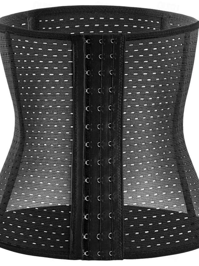  kvinner plus size shapewear midje trener kroppsformer ren farge sport enkelt uformelt hjem daglig gå ut polyester pustende sommer vår hjemmeantrekk