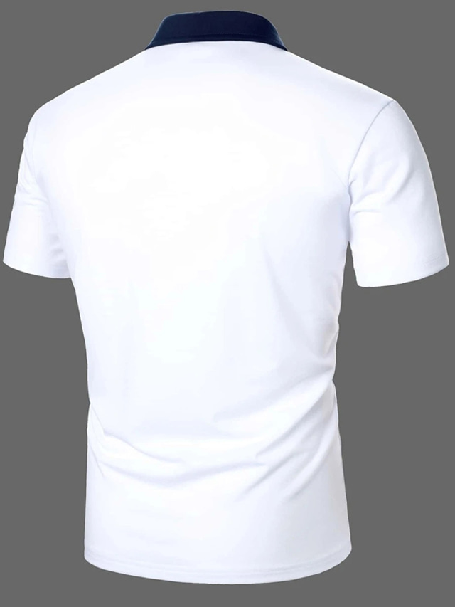 Hombre POLO Camiseta De Golf Casual Festivos Diseño Clásico Manga Corta Moda Basico Plano Boton Verano Ajuste Regular Negro Verde Ejercito Azul Marino P9582887
