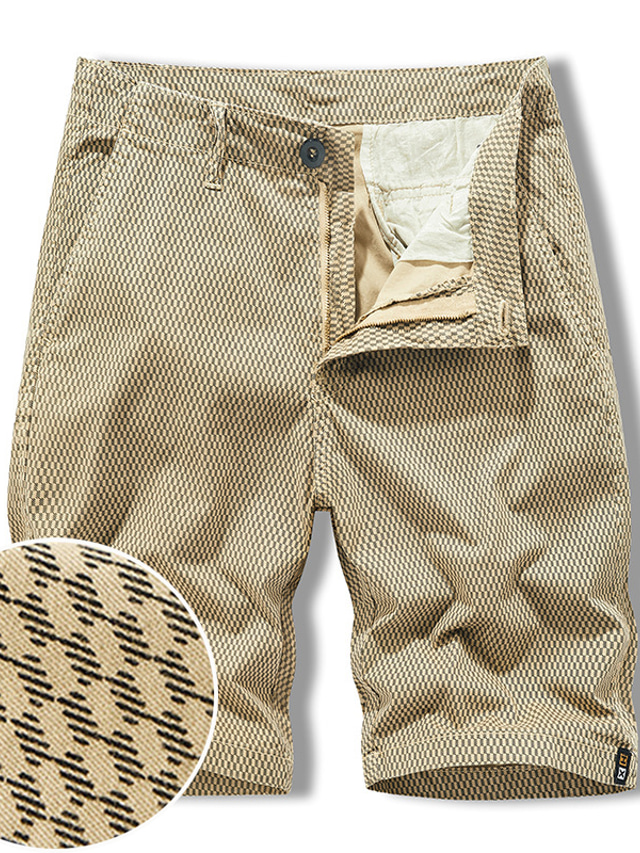  Homme Short Cargo Shorts décontractés Poche Plein Confort Respirable Extérieur du quotidien Sortie 100% Coton Mode Décontractées Vert Véronèse Bleu