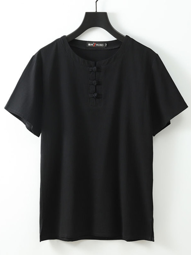  Men's Shirt Summer Shirt Beach Shirt Plain Vacation Casual Black White Blue Apricot Short Sleeve Collar Summer Clothing Apparel