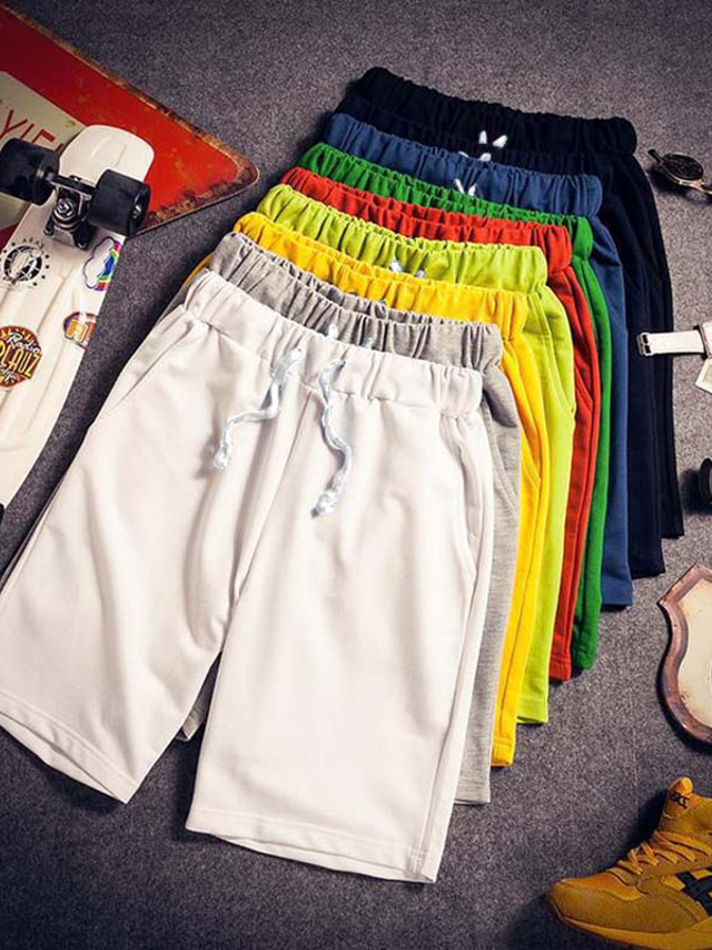  pantalones cortos para hombre pantalones cortos de playa pantalones cortos elásticos con cordón diseño comodidad simple transpirable hasta la rodilla casual diario playa moda streetwear microelástico