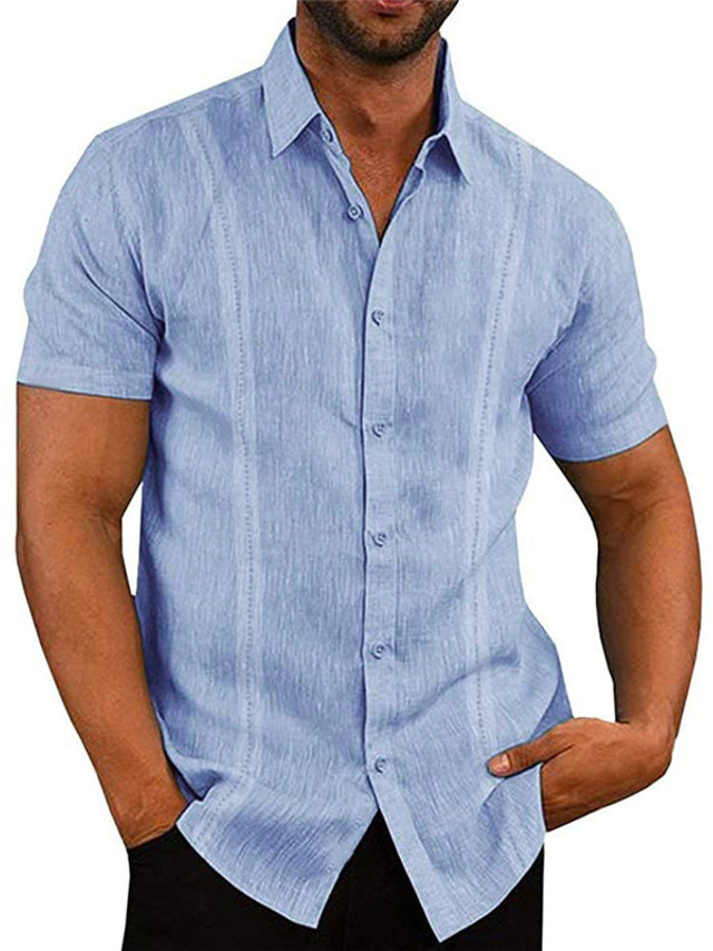 Bolf Herren Hemd Kariert Kurzarm Braun 4510