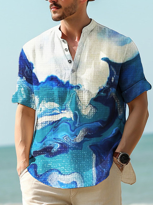 TOFOTL Chemise En Lin Homme – Manches Longues, Coupe Décontractée, Vintage, Pour Printemps, Plusieurs Tailles