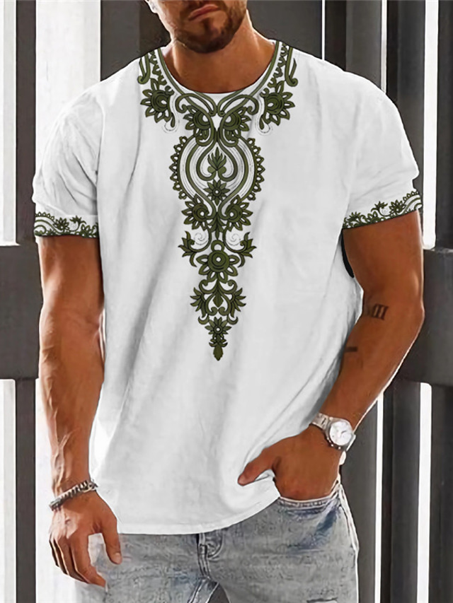 T-shirt Femme Imprimé Floral - Manches Courtes, Col Rond, Coupe Ample, En Coton, Pour L'été Décontracté Ou Les Sorties Chic