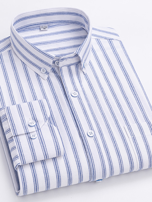 Chemise Homme Duck And Cover - Blanche Rayée, Taille L Ajustée - Occasion Très Bon état