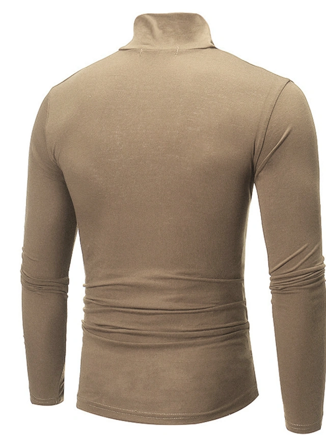 Produktbild von Alsestudio Herren Pullover Mit Stehkragen, Beige, Small