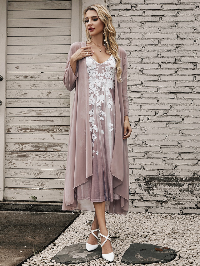  Women's Casual Dress Dress Set Two Piece Dress Long Dress Maxi Dress Purple Brown Green Half Sleeve Flower Print Summer Spring V Neck Fashion Vacation 2023 S M L XL XXL 3XL