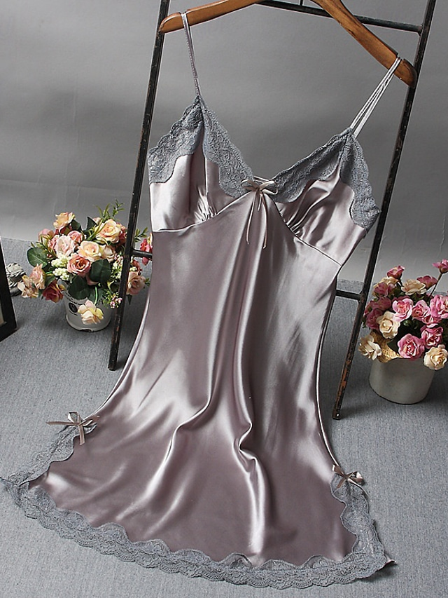  rochie de noapte de îndrăgostiți pentru femei lenjerie sexy din dantelă corpuri erotice sexy îmbrăcăminte de noapte colorate unite confort cald acasă moale ținute de acasă respirabile ținute de