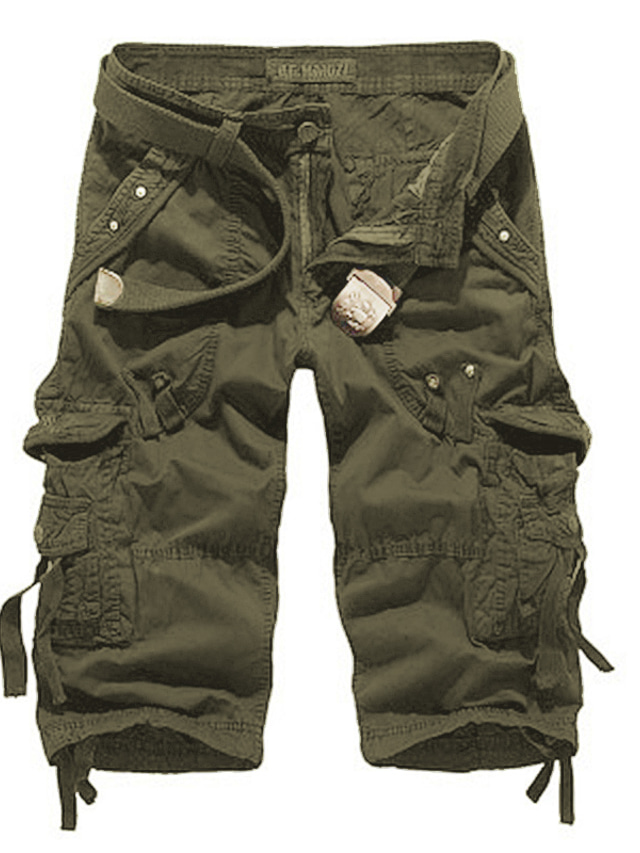 Homme Short Short Cargo Taille elastique Plusieurs poches Style classique Mode Vêtement de rue
