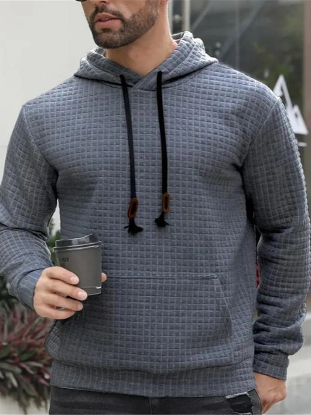 Spannende Herren Hoodie Grau Ebenbild