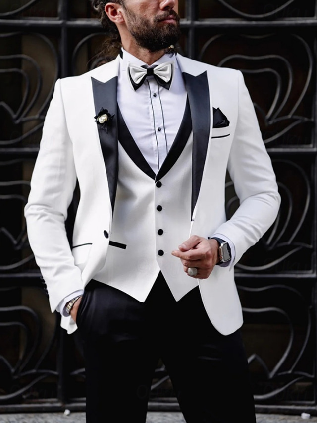 Tailored Fit Single Breasted One-Button Solid Colored Men's Party Jacket main image 1