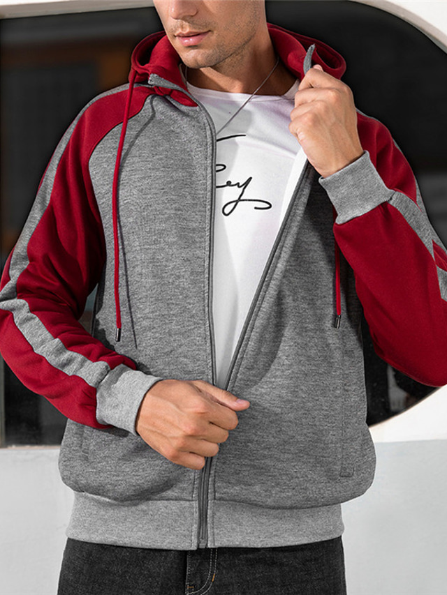 sweatshirt mit kapuze und reißverschluss