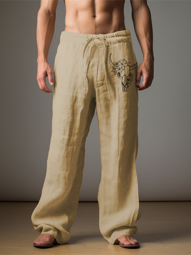  Homme Décontractées Graphic Bétail Pantalon Taille médiale Usage quotidien Vacances Sortie Printemps Automne Standard