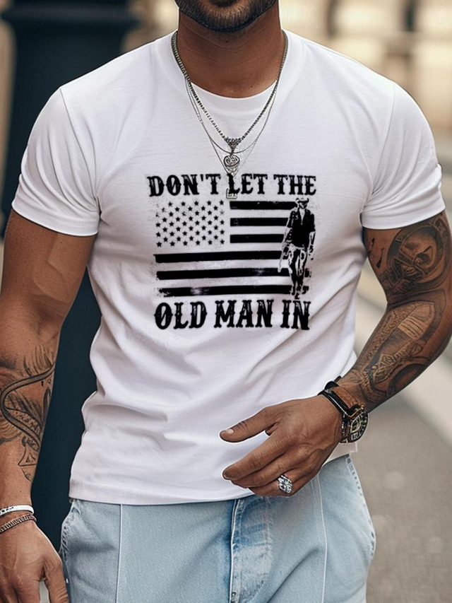  Men's 100% Cotton T Shirt Graphic Tee Top Fashion Classic Shirt Short Sleeve Comfortable Tee Street Vacation Summer Fashion Designer Clothing