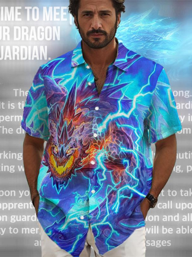  dragão guardião x lu | camisa masculina estilo dragão criatura mítica escura manga curta