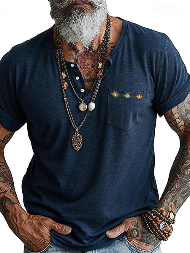  gyllene år x räv | Aztec Henley skjorta