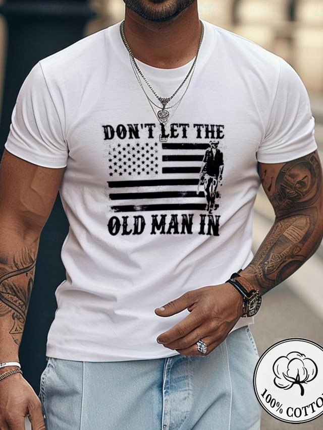  miesten 100 % puuvillaa t-paita graafinen t-paita muoti klassinen paita lyhythihainen mukava tee street loma kesä muotisuunnittelijan vaatteet