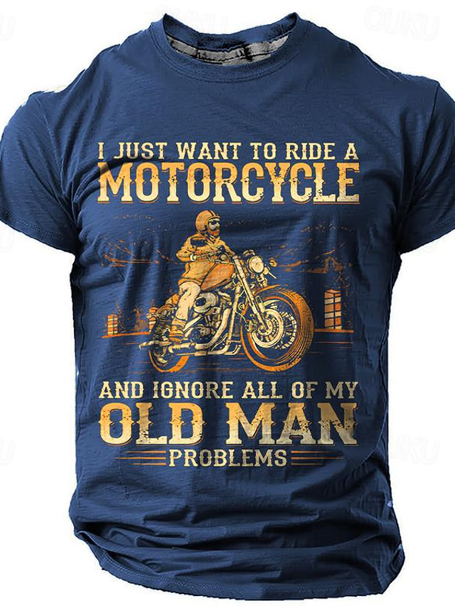  Memorial Day Old Man Designer Vintage Casual Men's 3D Print T shirt Tee Sports Outdoor Holiday Going out T shirt Black Navy Blue Brown Short Sleeve Crew Neck Shirt Spring & Summer Clothing Apparel