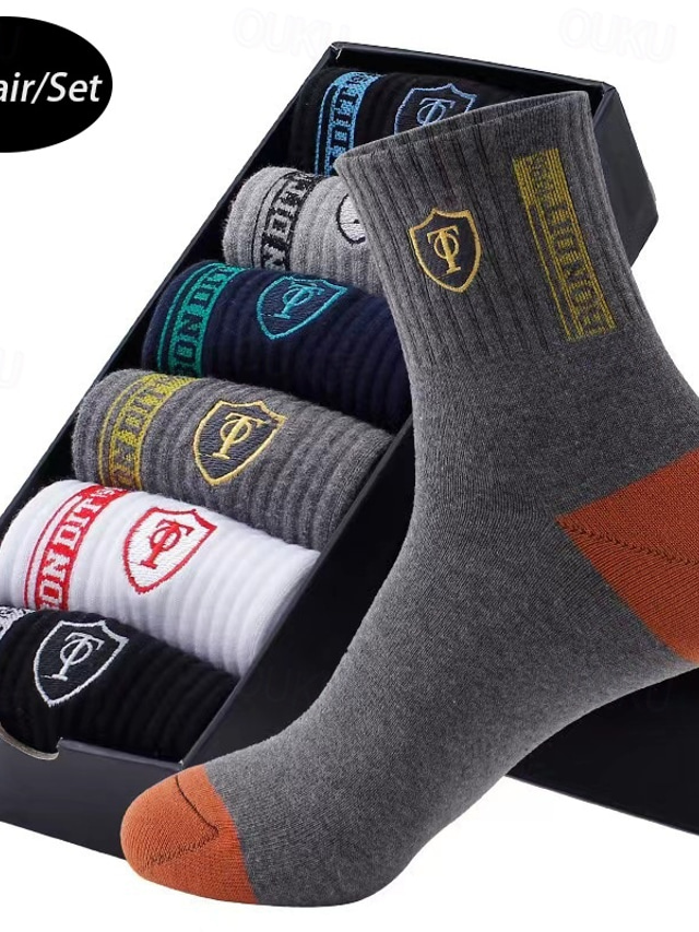FREEGUN Herrensocken 6 Paar – Rutschfest, Atmungsaktiv, In Box