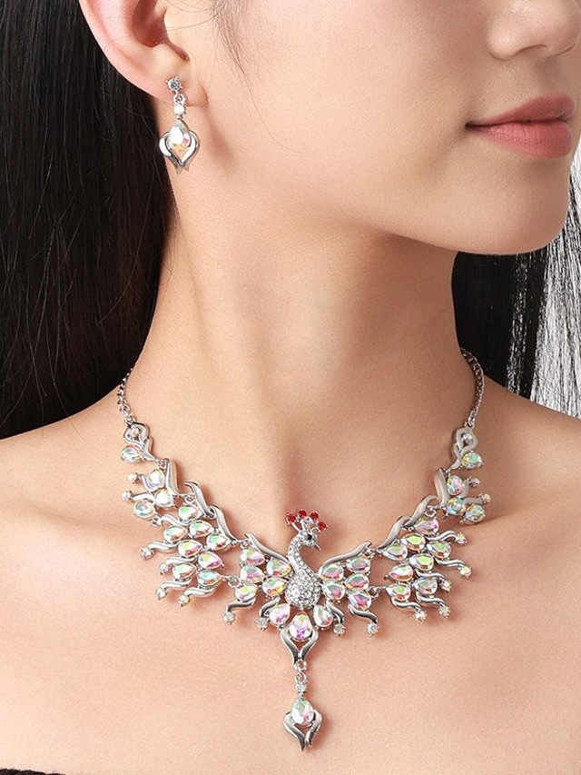  Jewelry Set For Women's Wedding Party Evening Gift Alloy Geometrical