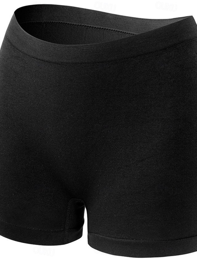  kvinners truser shapewear ren farge sport grunnleggende hjemmetreningssentre nylon pustende shorts sommer vår hjemmeantrekk