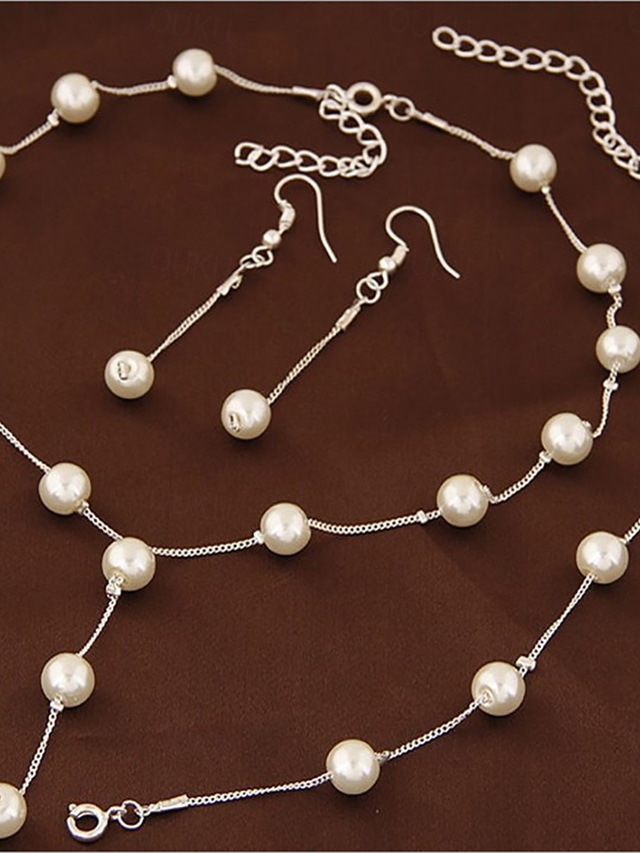  Jewelry Set For Women's Wedding Party Evening Gift Alloy Geometrical