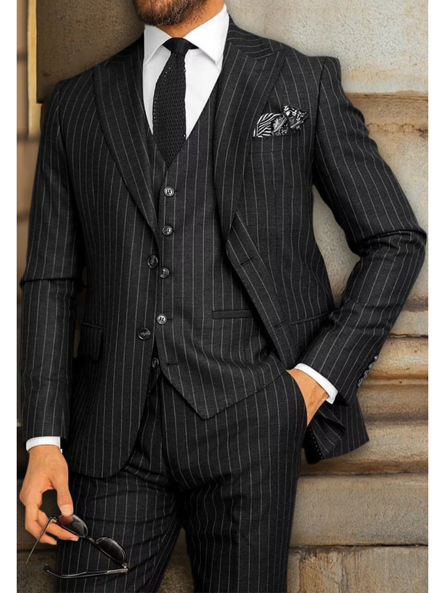Men's Party Plaid 2 Piece Punk Fashion Standard Fit Single Breasted Two-buttons Sequin Evening Wear Prom Suits main image 0
