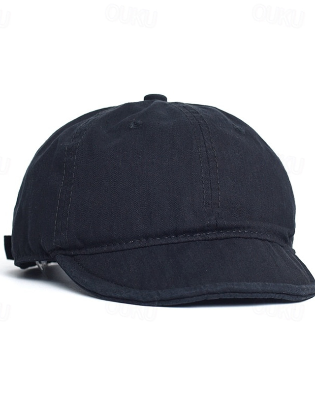  Herr Basebollkeps Solhatt Trucker Hat Svart Armégrön 100% bomull Mode Ledigt Gata Dagligen Slät Justerbara Solskyddskräm Andningsfunktion