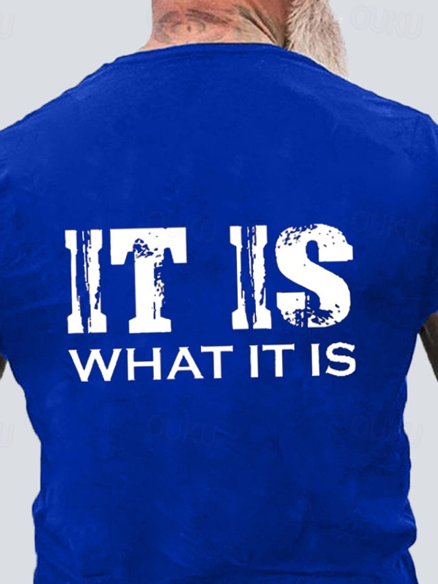  Men's Funny Slang T Shirt Short Sleeve T shirt 3D Print Crew Neck Shirt Fashion Athleisure Street Sports Outdoor Daily Black Blue Green Summer Spring Clothing Apparel S M L XL XXL XXXL