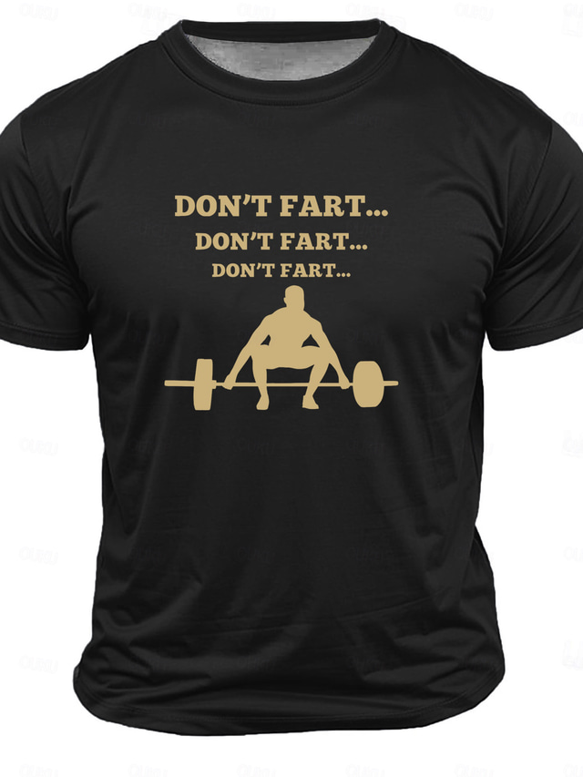  Men's Funny Dumbbell T shirt Short Sleeve T shirt 3D Print Crew Neck Shirt Fashion Daily Street Daily Lake Blue Black White Summer Spring Clothing Apparel S M L XL XXL XXXL