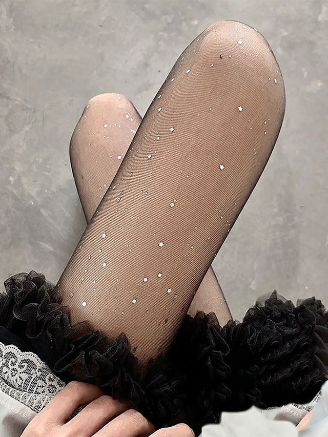  collant trasparenti con strass scintillanti da donna: eleganti calze con cristalli per feste, serate ed eventi speciali