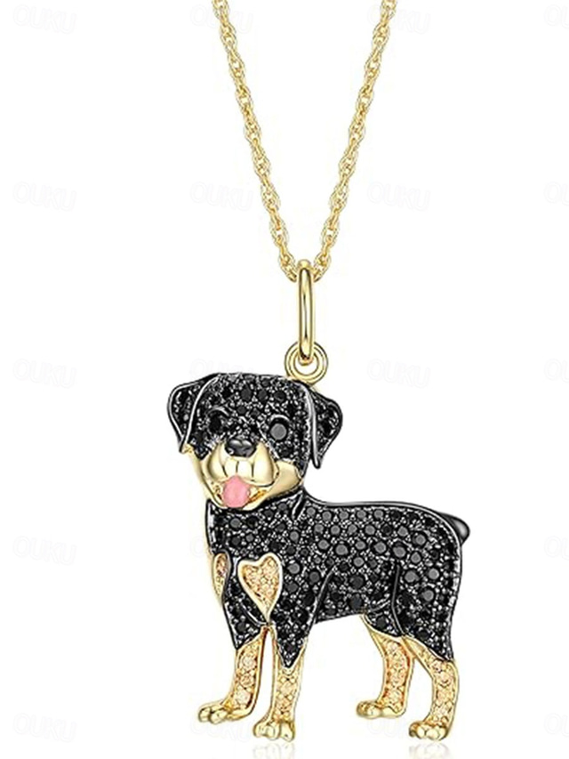 Colar cromada Mulheres Moda Estilo bonito Clássico Animal Adorável Forma Geométrica Colar Para Diário