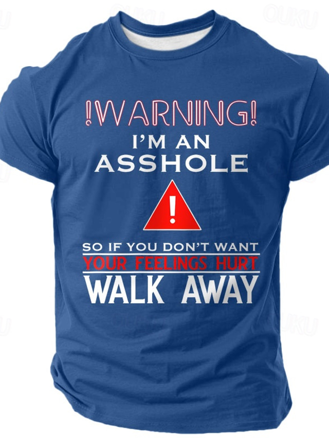  Mannen's Grof Offensief Grappige Slang T-shirt Korte Mouwen T-shirt 3D Print Crew Neck Shirt Mode Dagelijks Street Dagelijks Zwart Wit Rood Zomer Lente Kleding Kleding S M L XL XXL XXXL