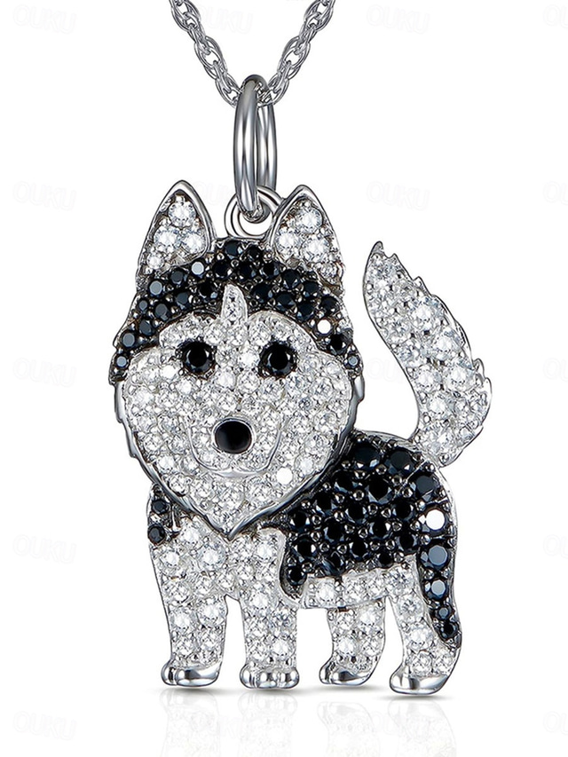  Necklace Chrome Women's Fashion Cute Classic Animal Lovely Heart Shape Necklace For Daily