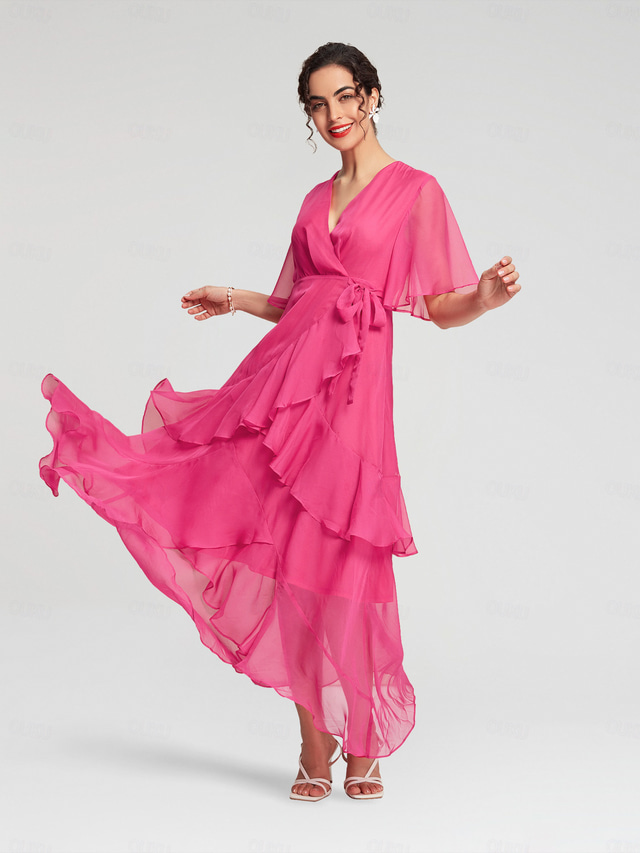 Elegantes Apart Chiffon Kleid Ebenbildbrend11061feed