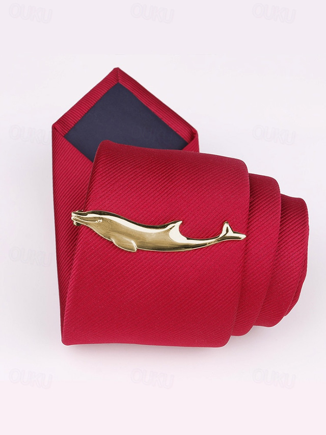  Men's Gold Plated Fork, Knife and Hammer Tie Clip - Unique and Stylish Design - Perfect for Weddings, Formal and Creative Occasions