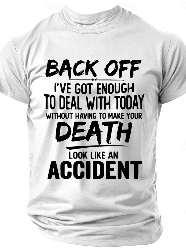  Men's Funny T Shirt Short Sleeve T shirt 3D Print Crew Neck Shirt Fashion Daily Street Daily White Blue Gray Summer Spring Clothing Apparel S M L XL XXL XXXL