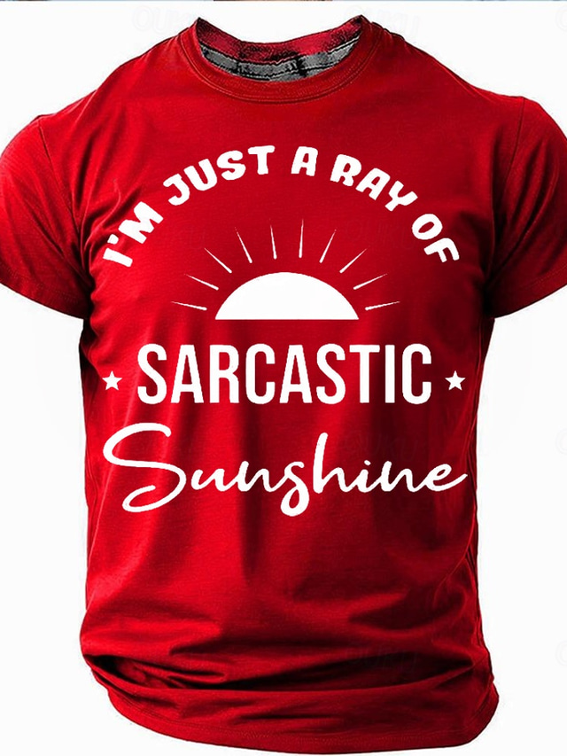  Men's Funny Slang T Shirt Short Sleeve T shirt 3D Print Crew Neck Shirt Fashion Daily Street Daily Black Red Blue Summer Spring Clothing Apparel S M L XL XXL XXXL