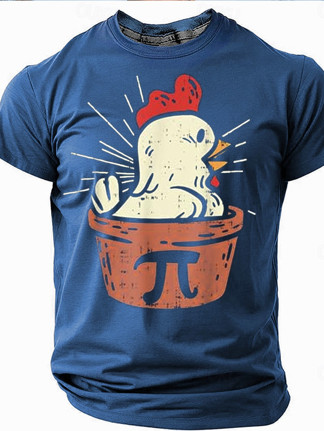  Men's Chick T Shirt Short Sleeve T shirt 3D Print Crew Neck Shirt Fashion Daily Street Daily Black Blue Gray Summer Spring Clothing Apparel S M L XL XXL XXXL