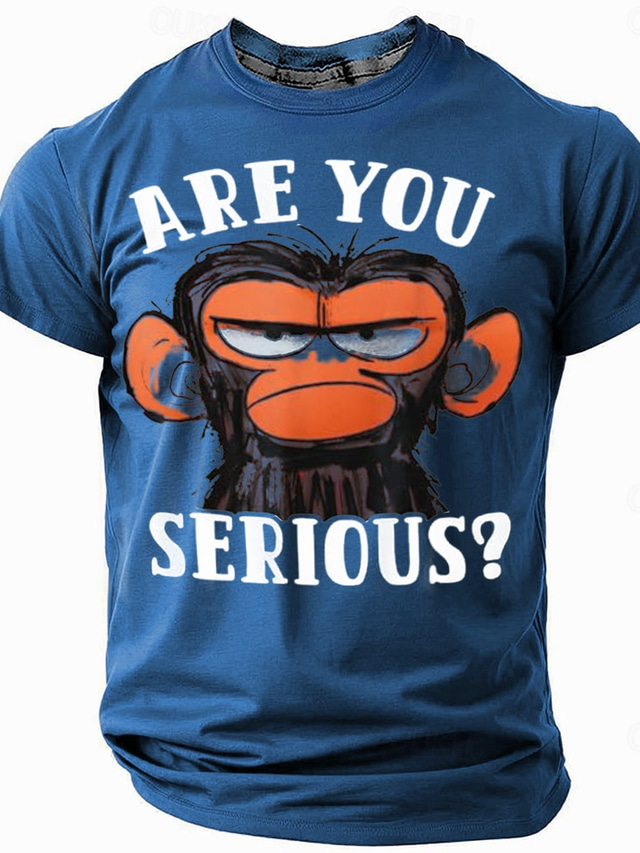  Men's Funny Slang T Shirt Short Sleeve T shirt 3D Print Crew Neck Shirt Fashion Daily Street Daily Black Blue Green Summer Spring Clothing Apparel S M L XL XXL XXXL