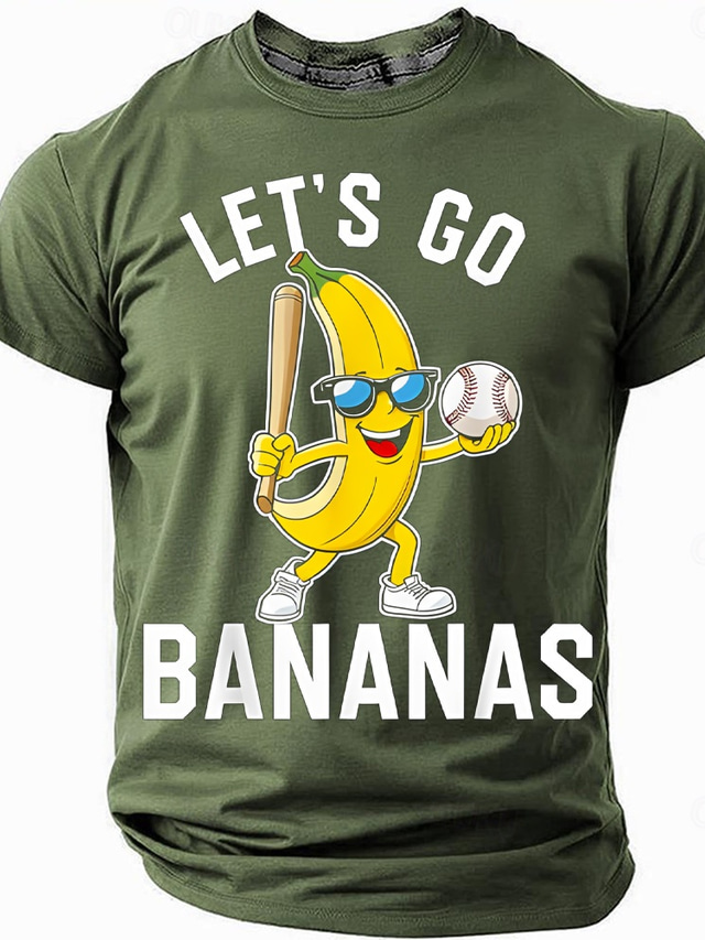 Men's Funny Banana T Shirt Short Sleeve T shirt 3D Print Crew Neck Shirt Fashion Daily Casual Street Casual Daily Black Red Blue Summer Spring Clothing Apparel S M L XL XXL XXXL