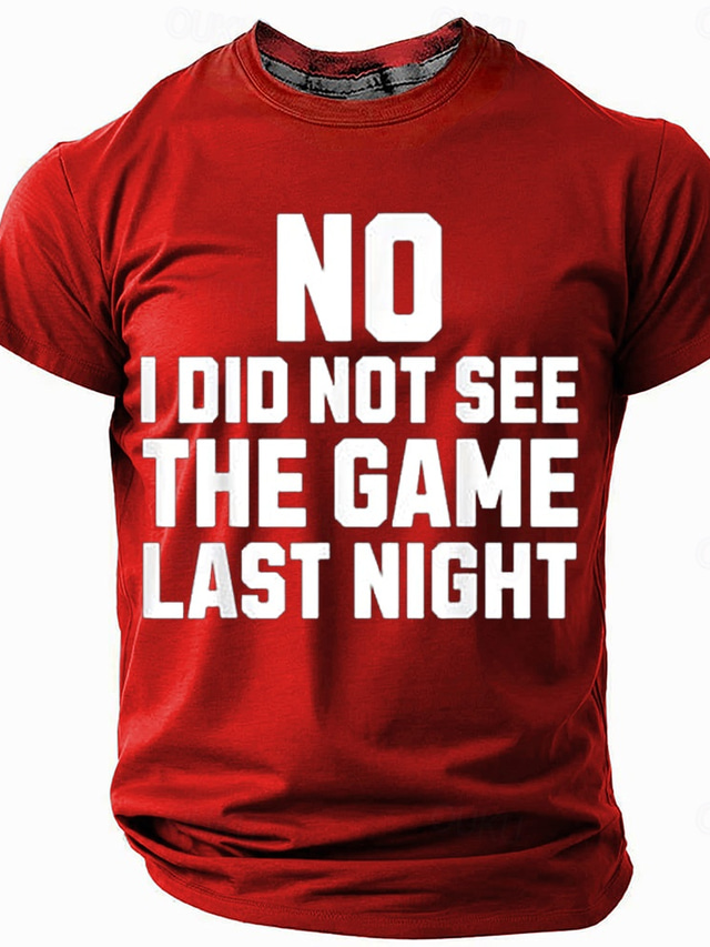  Men's Funny Slang T Shirt Short Sleeve T shirt 3D Print Crew Neck Shirt Fashion Daily Basic Street Casual Daily Black Red Blue Summer Spring Clothing Apparel S M L XL XXL XXXL