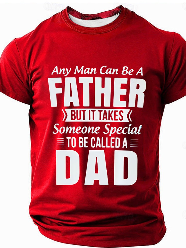  Herr Rolig Slang far T-shirt Kortärmad T-shirt 3D-tryck Rund hals Skjorta Mode Dagligen Grundläggande Gata Ledigt Dagligen Svart Rubinrött Blå Sommar Vår Alla årstider Kläder S M L XL XXL XXXL