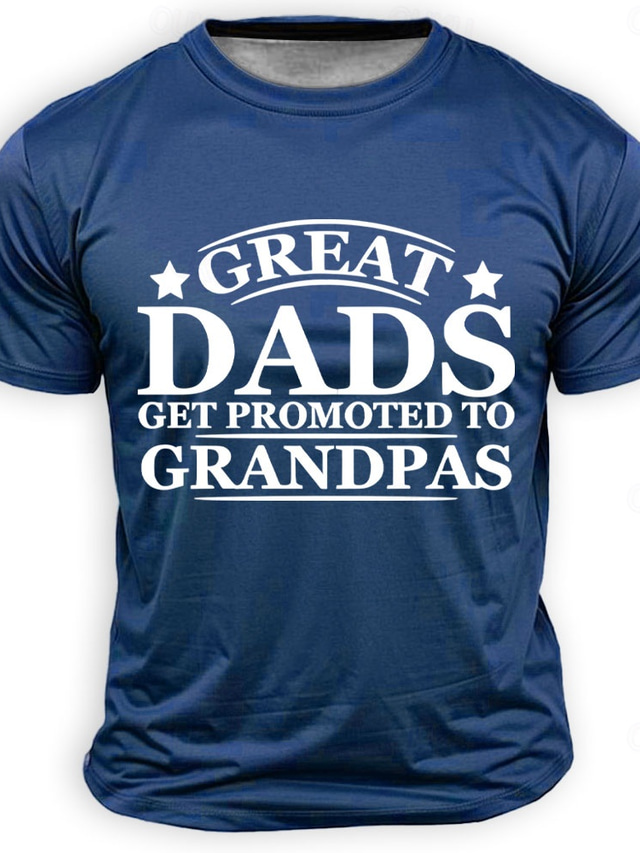  Men's Funny Slang Father T Shirt Short Sleeve T shirt 3D Print Crew Neck Shirt Fashion Daily Basic Street Casual Daily Black Red Blue Summer Spring Clothing Apparel S M L XL XXL XXXL
