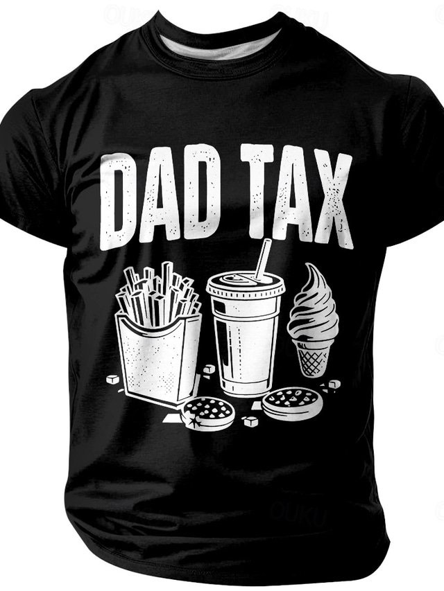  Men's Funny Slang Father T Shirt Short Sleeve T shirt 3D Print Crew Neck Shirt Fashion Daily Basic Street Casual Daily Black Red Blue Summer Spring Clothing Apparel S M L XL XXL XXXL