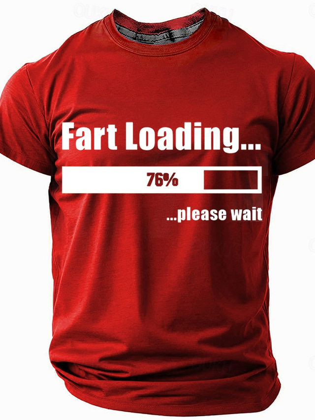 Men's Funny T Shirt Short Sleeve T shirt 3D Print Crew Neck Shirt Fashion Daily Street Casual Daily Red Blue Green Summer Spring All Seasons Clothing Apparel S M L XL XXL XXXL