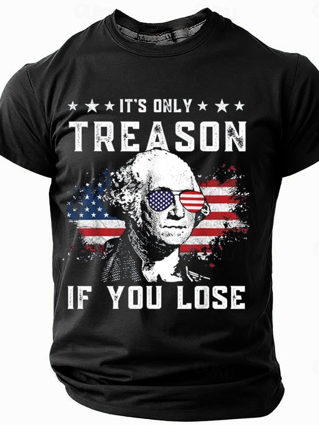  Men's American US Flag T Shirt Short Sleeve T shirt 3D Print Crew Neck Round Neck Shirt Fashion Daily Basic Street Casual Daily Black Blue Green Summer Spring Clothing Apparel S M L XL XXL XXXL