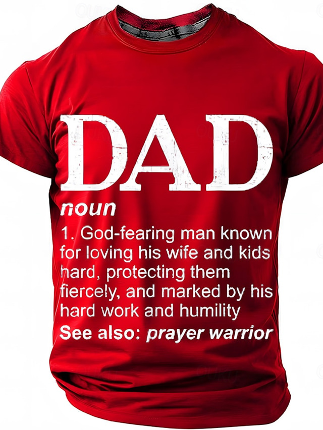  Hombre Argot divertido padre Camiseta Manga Corta Camiseta Impresión 3D Cuello Barco Camisa Moda Diario Básico Calle Casual Diario Negro Rojo Azul Piscina Verano Primavera Ropa S M L XL XXL XXXL